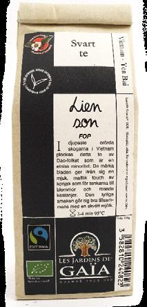 De mörka bladen ger ifrån sig en mjuk, maltlik touch