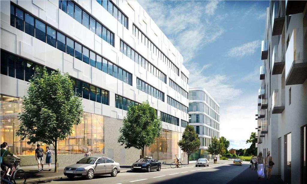 (White arkitekter) Vy mot söder längs
