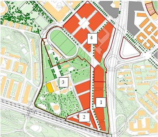 SID 8 (29) Del av planöversikt för Västra Kungsholmen januari 2013. Detaljplaner i området Flera detaljplaner är på gång i denna del av stadsutvecklingsområdet. 1.