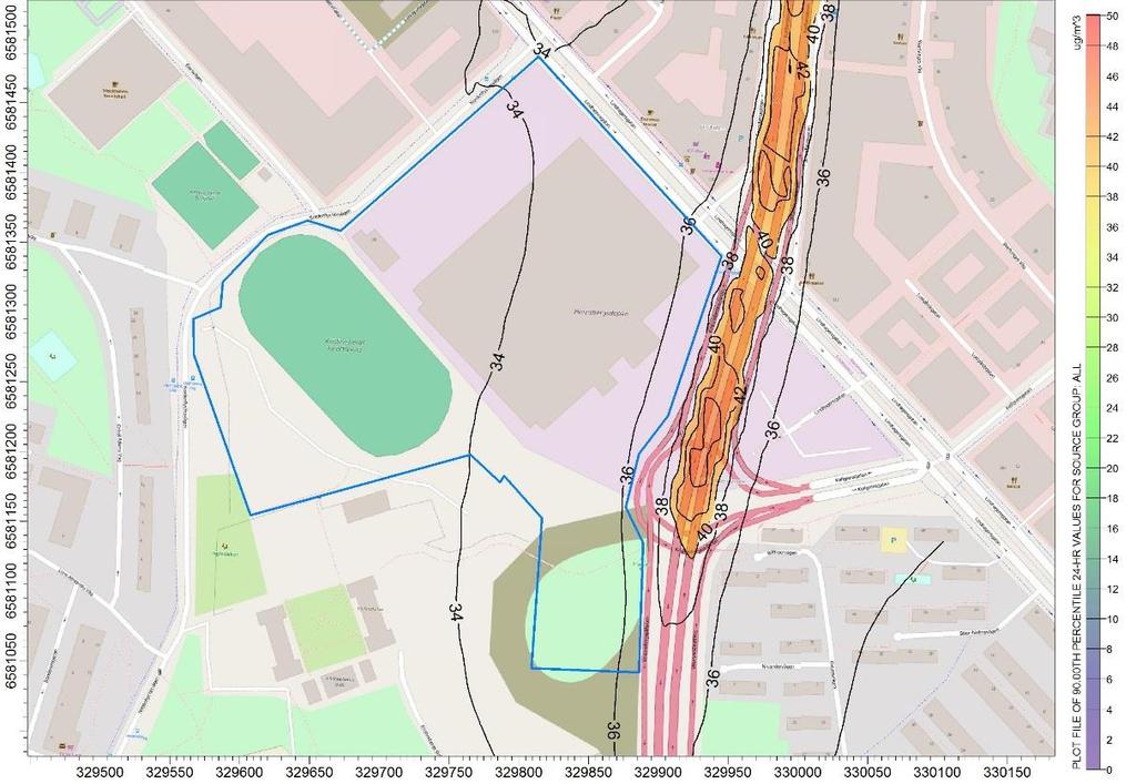 BILAGA 8 PM10 beräknat som dygnsmedelvärde 90-percentil