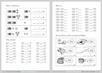 grundböckerna finns två läxor, en av laborativ karaktär och