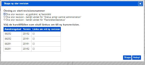 Vilken status den nya stora revision skall ha beror på vad det är man skall ändra.