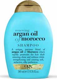 OGX Argan Oil of Morocco innehåller en exklusiv blandning av marockansk arganolja som