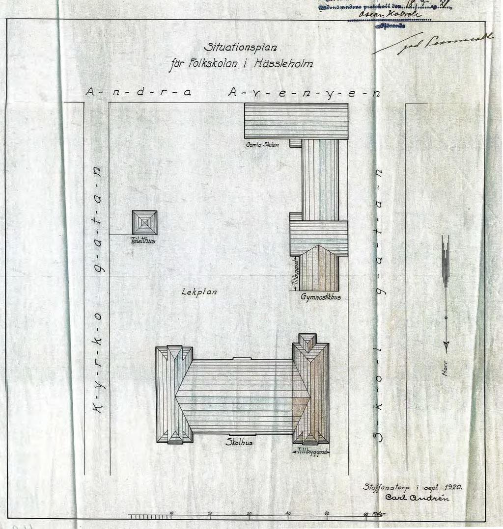 Figur 14 Situationsplan 1920.
