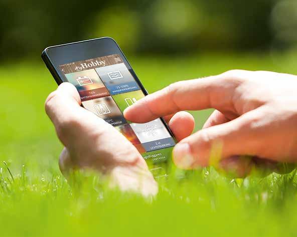 möjligt att även styra hela den interna tekniken via mobila enheter som smartphones eller surfplattor. För detta krävs MyHobby -appen.