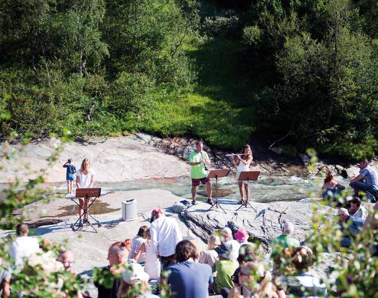 Kulturveckan 14-21 juli Arr/Organiser: Kulturakademin Frukostkonsert vid Ruttjebäcken Fjällbrygd berättarafton Sång vid skymningen Sångkonsert Mer info på Hemavan Tärnaby Turistbyrå och på