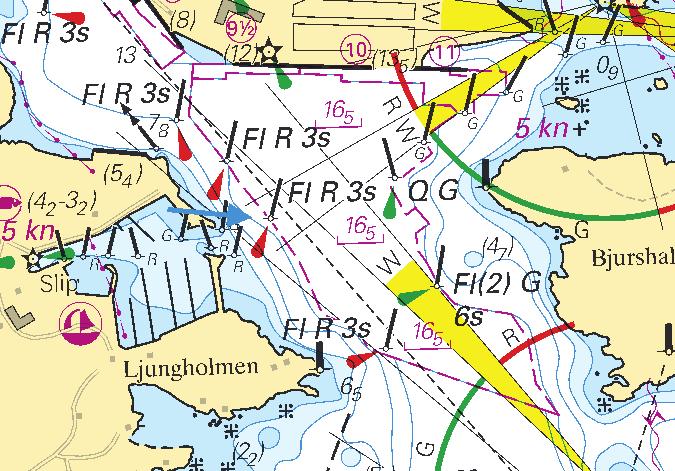 9 Nr 391 * 7702 Sjökort/Chart: 6173 Sverige. Norra Östersjön. Yttre Hållsfjärden. N om Hökö. Fiskodling indragen. Fiskodlingen N om Hökö är avvecklad och skall strykas i berörda sjökort.