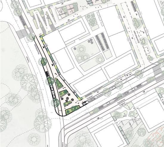 BOTKYRKA KOMMUN Samhällsbyggnadsförvaltningen Planenheten PLANBESKRIVNING 2018-04-24 49 [66] sbf/2017:247 Entrétorget i sydväst, ger plats för möten mellan lokala invånare, besökare, barn och vuxna.