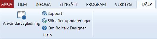 Uppdatering av Rolltalk Designer Vi jobbar kontinuerligt med att förbättra Rolltalk Designer.