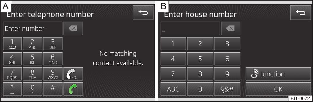 Inmatningsskärm med numeriskt tangentbord Bild 5 Inmatningsskärm med numeriskt tangentbord Inmatningsskärm med tangentbord som används för nummerinmatning» bild 5.