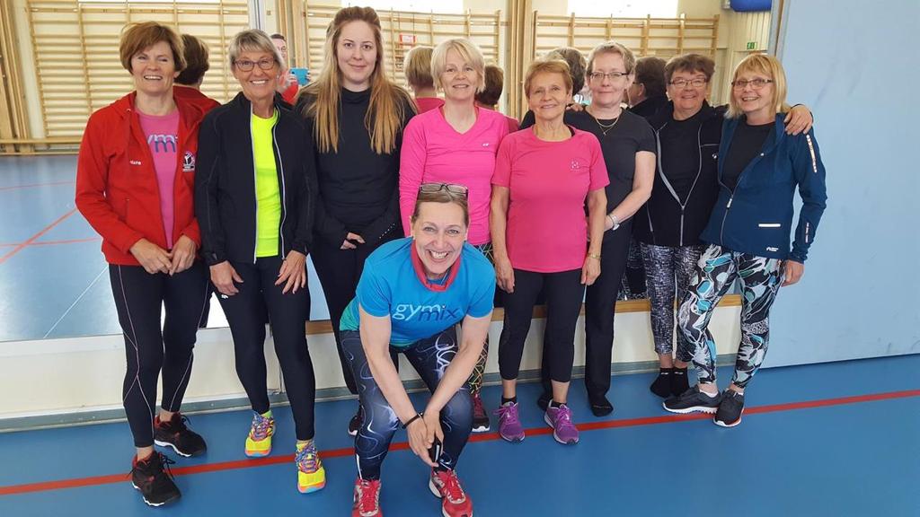 DET SENASTE FRÅN VÅRA KOMMITTÉER: GYMMIXKOMMITTÉN Seniorträningsutbildning i Luleå Foto: Ulf Robertson sig sina män. Nu kommer även ensamma män och deltar i gympan.