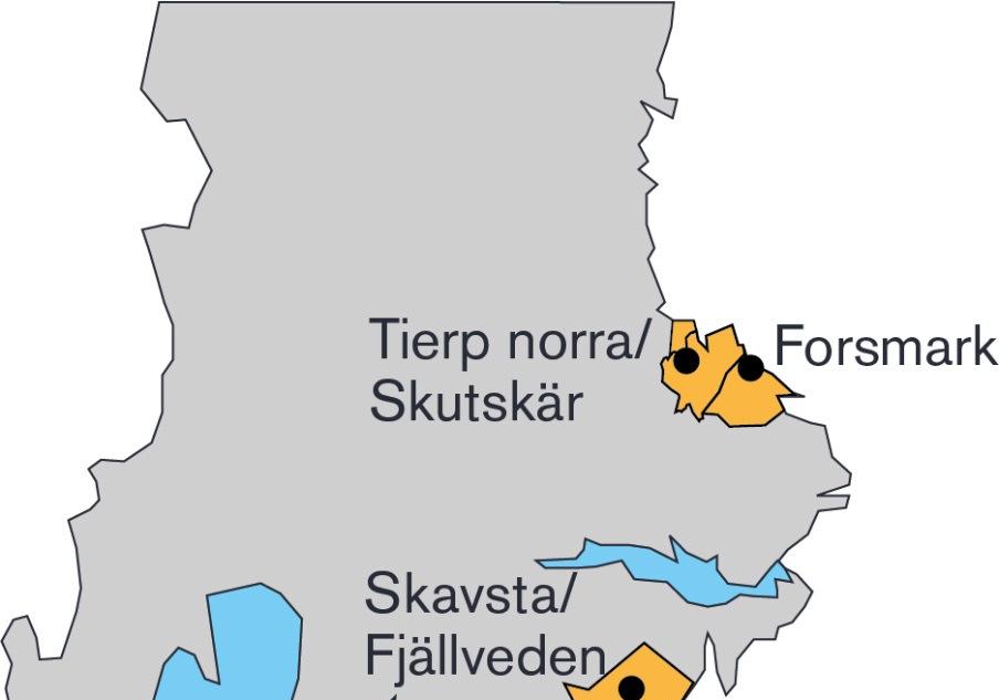 fördelar ur etablerings- och samhällssynpunkt För att vara robust bör programmet innehålla fler alternativ än Forsmark och Simpevarp som representerar andra geologiska förhållanden och