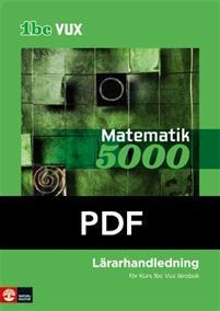 Matematik 5000 Kurs 1bc Vux Lärarhandledning pdf PDF ladda ner LADDA NER LÄSA Beskrivning Författare: Lena Alfredsson. Vilket arbetssätt föredrar du?