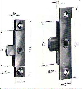 KANTLÅS TILL SIDOLUCKA ORLEK 75x20 MM VÄNER 400313 HÖGER 400314 400901 LÅS, KANT 95 MM LÅS FÖR DÖRR EG KANTLÅS TILL SIDOLUCKA