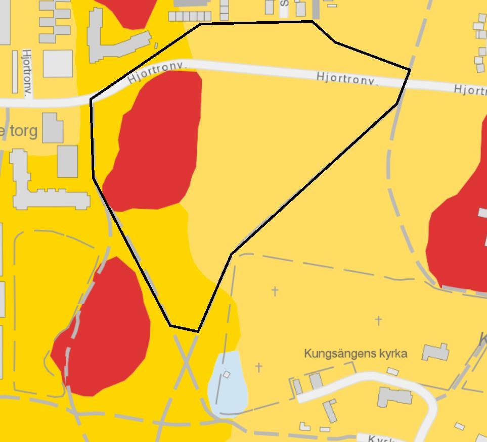 Sida 6 (24) 3.2 Planområde efter exploatering Området planeras att omvandlas till ett nytt bostadsområde vilket kommer innebära en ökad andel hårdgjorda ytor.