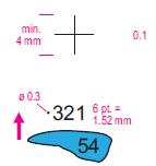 5.6 TEKNISKA SYMBOLER 534 Opasserbar rörledning (otillåten att passera/korsa) En rörledning (gas, vatten, olja, eller liknande) över markytan, som är förbjuden att passera/korsa och kan utgöra en