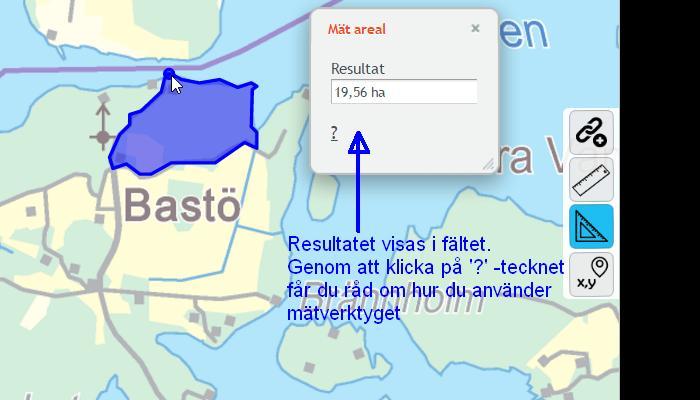 Klicka med musen för att skapa randytor och avsluta mätandet genom att dubbelklicka (bild 13)