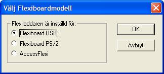 Importera set från äldre version av Flexiladdaren Om en äldre version av Flexiladdaren (v1-3) finns installerad på samma dator kan man enkelt hämta överlägg från den äldre versionen.