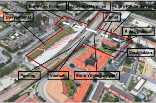 3 Fallstudie 3.1 Studieområde Jakobsbergs station är en av de största stationerna i Stockholmsregionen med ca 36 000 påoch avstigande varje dygn.