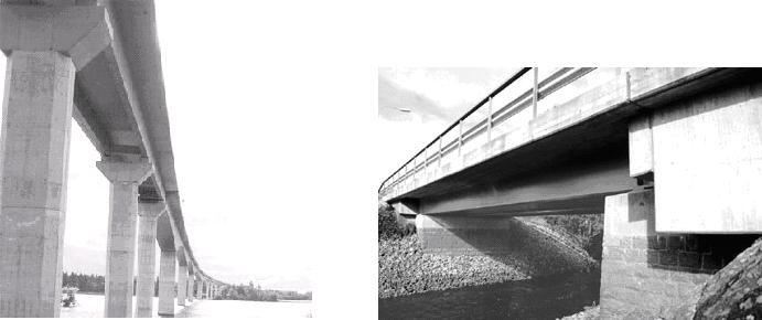 Betongbalkbroar Balkbroar som tillverkas i betong benämns betongbalkbroar och har bärande huvudbalkar i betong, se figur 8.