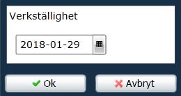 Om fältet inte har aktiverats för registrering innebär det att insatsen kommer att bli registrerad som verkställd när första närvaron återrapporterats (gäller oftast