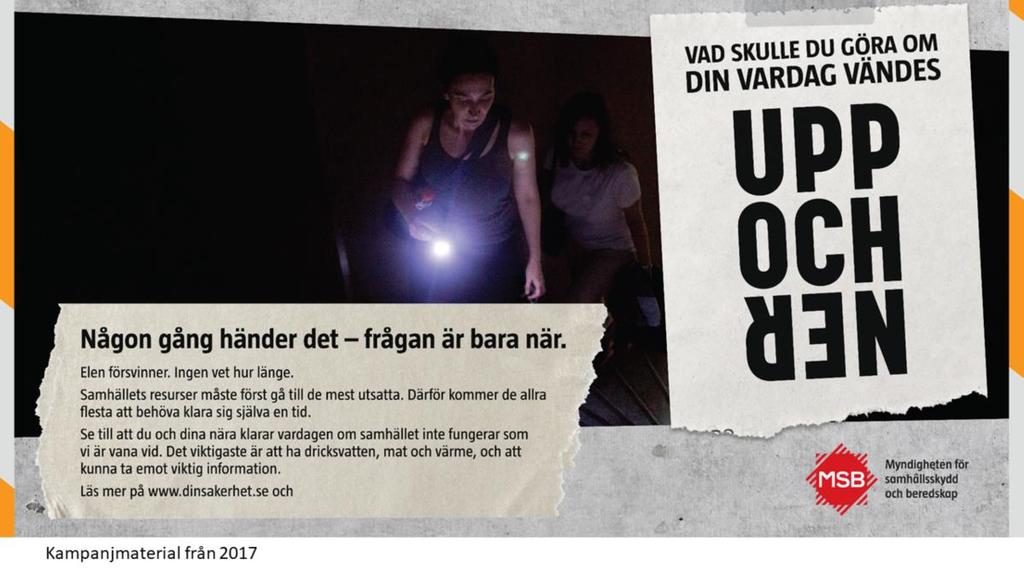 Exempel på kampanjmaterial från 2017.