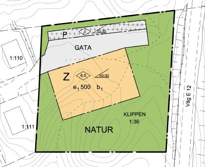 Detaljplan för del av Klippen 1:36 Illustration Stads- och