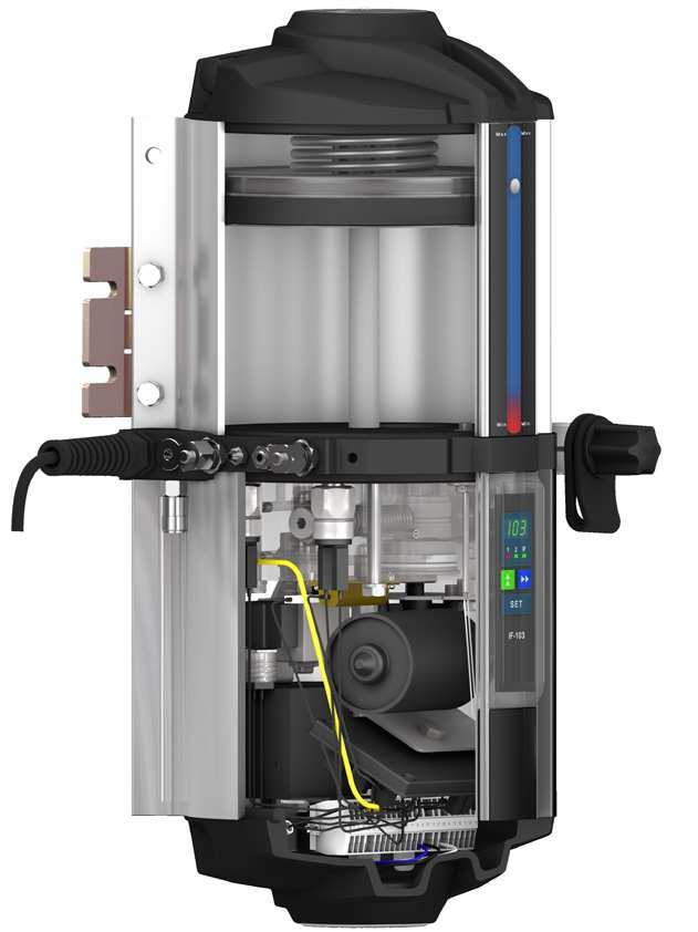 SKF Multilube huvudkomponenter 1. Fäste 2.