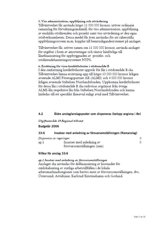 BILAGA 3 REGLERINGSBREV FÖR BUDGETÅRET 2012