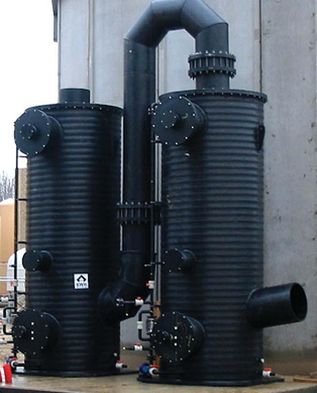 Ventilation Maløv, Danmark: Weholite användes i utomhusdelen av ett korrosionsfritt ventilationsrörsystem i