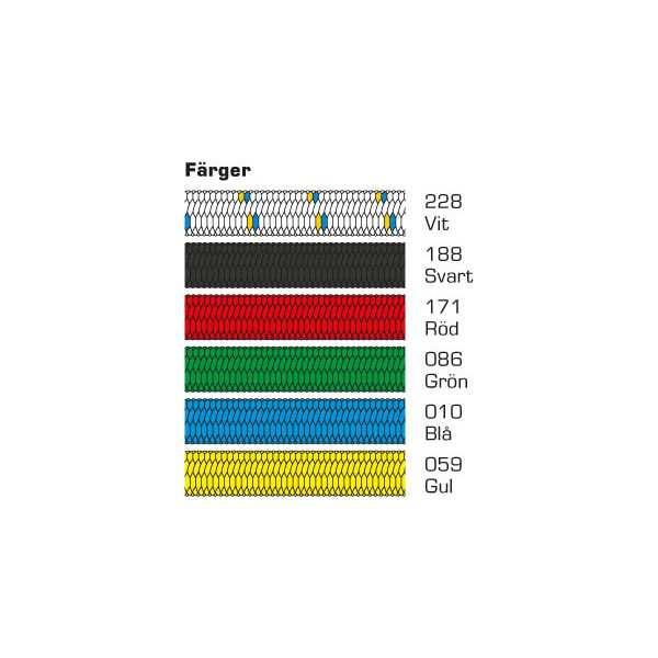 20 mm 36-320 ca 750kg 50 m 25 mm 36-325 50 m 30 mm 36-330 50 m 40 mm 36-340 ca 1150kg 50 m 50 mm 36-350 Svart 50 m 15 mm 36-316 50 m 20 mm 36-321 50 m 25 mm 36-326 50 m 30 mm 36-331 50 m 40 mm 36-341