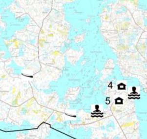 Största delen av skärgårdsområdet är i privat ägo. I skärgården finns i nuläget cirka 2 500 sommarstugor.