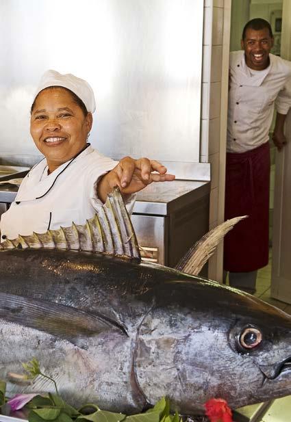 Observera att skaldjur och fisk ofta prissätts enligt vikt, det pris som anges på menyn är i så fall kilopriset.