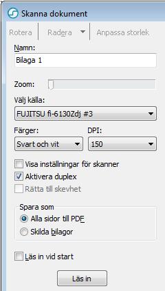 Skanning Öppna patientens journal och dubbelklicka på Dokument i vänstermenyn. Skanna ett dokument Klicka på Ny och välj Dokument. Som dokumenttyp, välj t.ex.