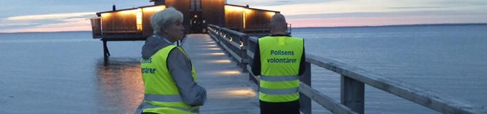 av någon medryckande melodi i härlig takt från någon lyxyacht samt mänskligt sorl och skratt?