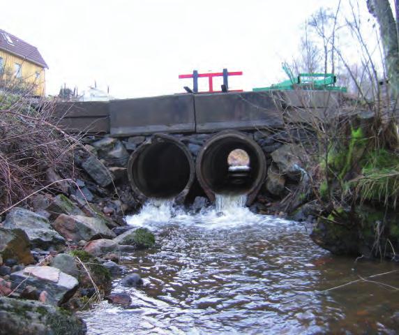 gen på hela sträckan. För mindre djur kan koportar eller torrtrummor under vägen dock innebära att djuren kan ta sig förbi.