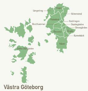 30 mellanområden - folkhälsoområden I stadens arbete med Ett jämlikt Göteborg 9 har trettio mellanområden tagits fram.