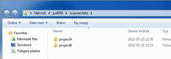 I Windows XP, klicka på Sök i Start meny, välj Alla filer och mappar, och sök efter måldator till vilken dokumentet ska skickas.