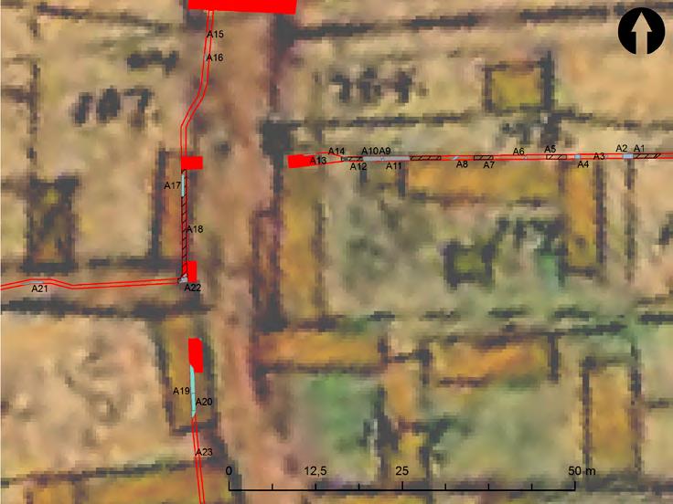 Ledningsdragning i Norra Klysna by Figur 5a) Överlägg av