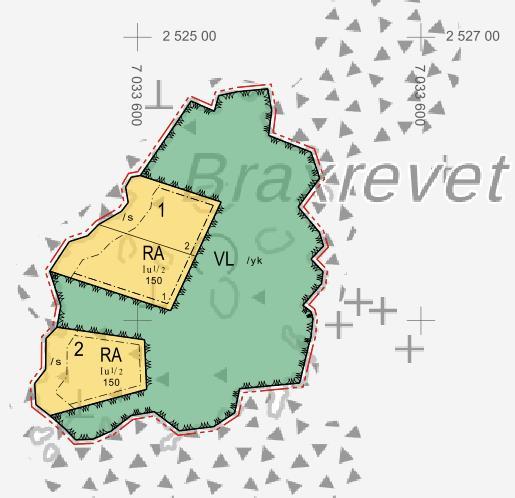 1-15 Bild 9. Utkast för Braxrevet. 6.1.1 Utlåtanden och åsikter som inkommit när utkastet varit framlagt till officiellt påseende och beaktandet av dem Under utkastets framläggande inkom inga åsikter.