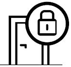 9 DoorMonitoring-lås visade låsstatus Lås med DoorMonitoring-tillval meddelar