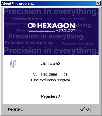 JoTube2 Bruksanvisning 14(14) Kopieringsskydd JoTube2 är kopieringsskyddat, och måste Registreras för att fortsätta fungera efter testperioden (60 dagar).