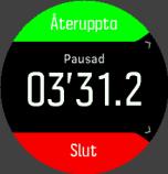 Pilikonen (ansluten GPS) blinkar i grått under en signalsökning och lyser grönt när en signal har etablerats.