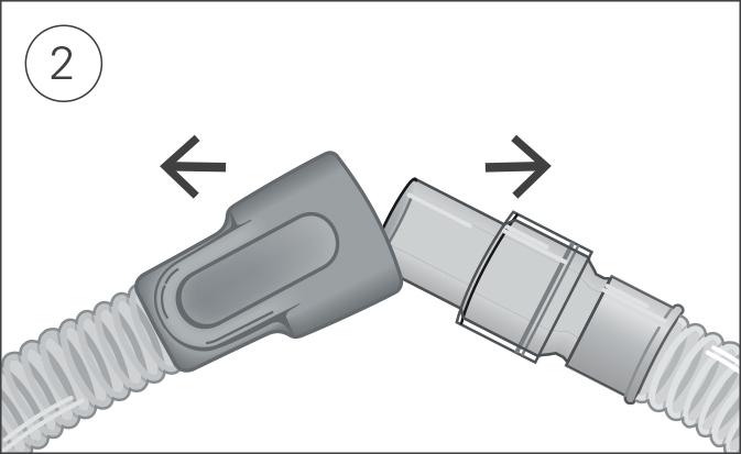 SmartStart Mask När SmartStart är aktiverad startas behandlingen automatiskt när du andas in i masken. När du tar av dig masken stoppas den automatiskt efter några sekunder.