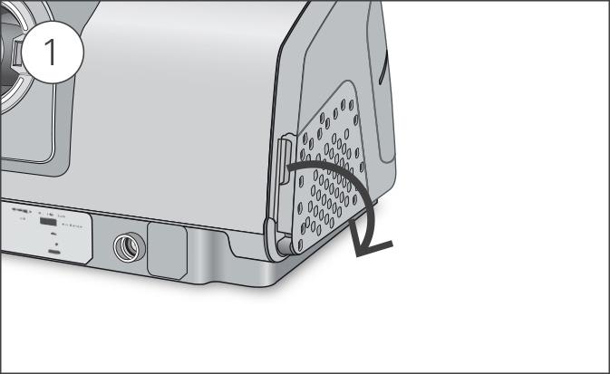 Gör så här för att byta luftfiltret: 1. Öppna luftfilterlocket och avlägsna det gamla luftfiltret. Det kan varken tvättas eller återanvändas. 2.