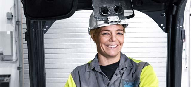 VERKSAMHETER Malin Björk arbetar som produktionsledare i produktområdet Powder i Sandviken.