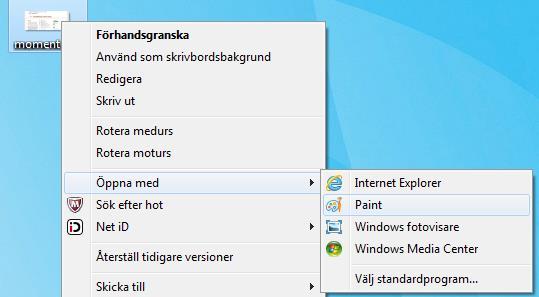 Klicka sedan på Arkiv högst upp till vänster i menyraden och välj Spara som. 8. Bestäm vad du vill döpa bilden till och spara den någonstans på din dator där du lätt hittar den. 9.