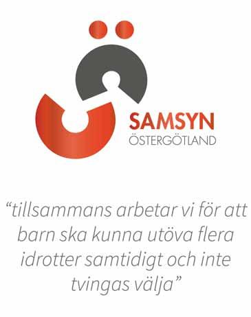 6 Samsyn Östergötland För att underlätta för barn och ungdomar att få vara med i flera idrotter har ett antal specialdistriktsförbund i Östergötland och Mellansverige bildat Samsyn Östergötland, för