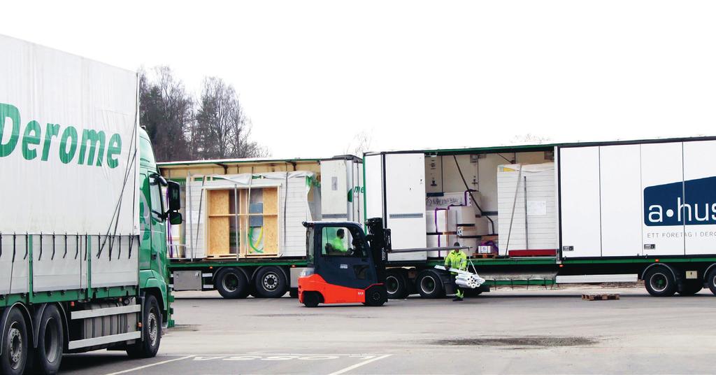 SÄKRA TRANSPORTER För oss är inte bara kvaliteten på våra hus det som spelar roll.