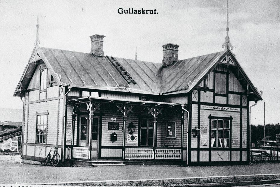 Järnvägsstationen 1972. Källa: Samlingsportalen.se. 14. Järnvägen Järnvägsstationen 1910. Källa: Samlingsportalen.se. 13.